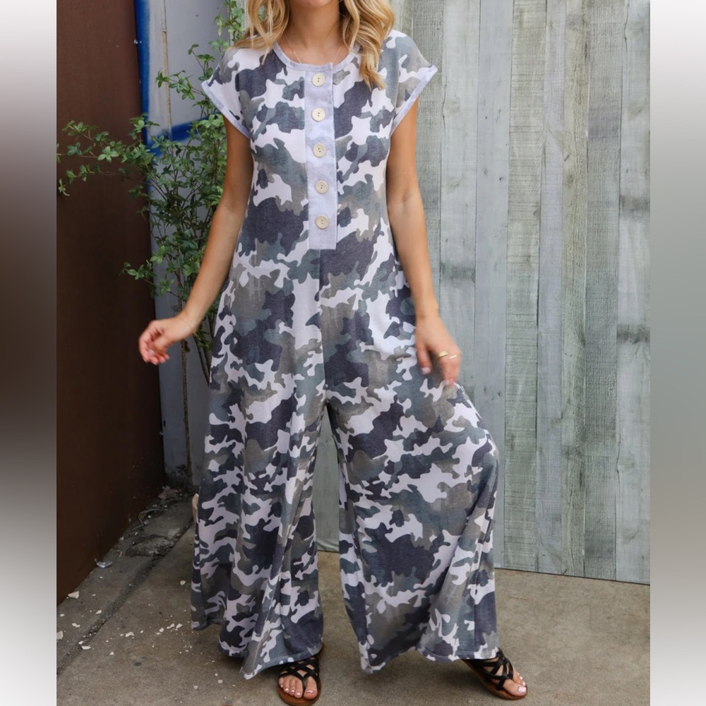 Haptics Camouflage Jumpsuit